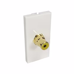 The AV-MOD1RCAYL module is a 50mm x 25mm clip in Module. the RCA Connector is a coupler allowing you to connect a standard ma ...