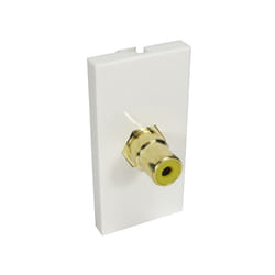 Cables Direct AV-MOD1RCAYL socket-outlet RCA White