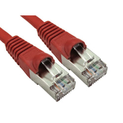 Cables Direct ART-100-HR networking cable Red 0.25 m Cat6a S/FTP (S-ST