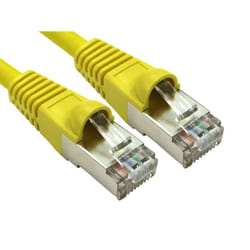 Cables Direct ART-100-HY networking cable Yellow 0.25 m Cat6a S/FTP (S
