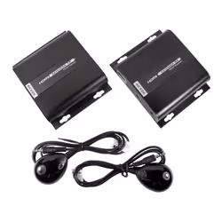 The HD-EX358 HDMI extender uses HDbitT technology to transmit a HDMI signal over a single Ethernet cable. this allows a maxim ...