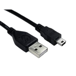 Cables Direct 99CDL2-0620 USB cable 0.5 m USB 2.0 USB A Mini-USB B Bla
