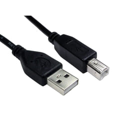 Cables Direct 99CDL2-100 USB cable 0.5 m USB 2.0 USB A USB B Black