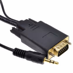kenable 009246 video cable adapter 1.8 m HDMI Type A (Standard) VGA (D-Sub) + 3.5mm Black