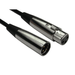 Cables Direct 2XLR-SV100 audio cable 10 m XLR (3-pin) Black. Silver