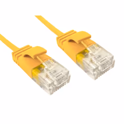Cables Direct ERSLIM-100Y, 0.5 m, Cat6, U/UTP (UTP), RJ-45, RJ-45, Yellow