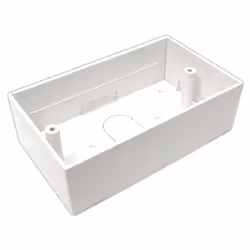 The AV-MODBBDLF is a surface mounting double back box for 145mm wide faceplates. Has multi in and out points allowing easy ac ...