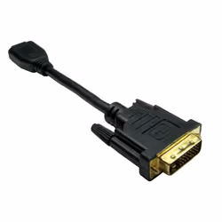 Cables Direct CDL-DV006CAB, 0.15 m, DVI-D, HDMI Type A (Standard), Male, Male, Gold
