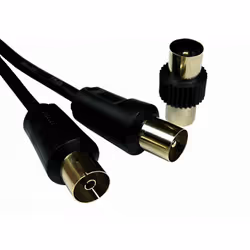 The TV cable is constructed of coax cable with female to female connectors. supplied with a male to male coupler. all contact ...