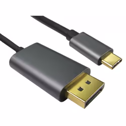 The USB C to DisplayPort cable allows you to connect a modern computer or laptop with a USB C port to a monitor with a Displa ...