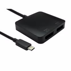 Our USB C DisplayPort MST adapter allows you to connect two DisplayPort monitors to a source with a USB C port. MST functiona ...