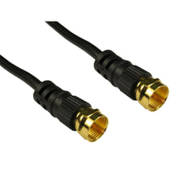 Cables Direct Coaxial F 1m coaxial cable Black