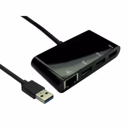 The Gigabit USB 3.0 Ethernet adapter converts a USB port into a 10/100/1000 Base-T Ethernet port. It enables low-cost and aff ...