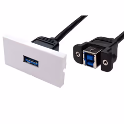 The AV-MODUSB3AFBF is a USB 3 Euro module with type A female and type B female connectors on it. With this being 50 x 25mm it ...