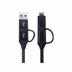 The NLMOB-4CBD range of cables are Type C/A to Type C/Micro connectors. it supports up to 5V / 3A (15W) of power. The cables ...