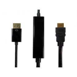 Cables Direct HDPORT-0054K-3M video cable adapter DisplayPort HDMI Bla