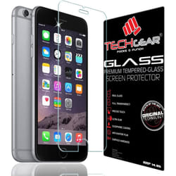 TECHGEAR Screen Protector for iPhone 6s Plus (5.5 Inch) - GLASS Edition Genuine Tempered Glass Screen Protector