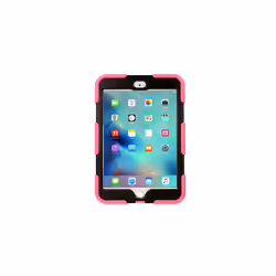TECHGEAR G-SHOCK Case fits Apple iPad Mini 5 / 4 - Rugged Heavy Duty Armour Shock Proof Survival Protective Case with Stand - Kids Work School - PINK