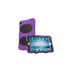 TECHGEAR G-SHOCK Case fits Apple iPad Mini 5 / 4 - Rugged Heavy Duty Armour Shock Proof Survival Protective Case with Stand - Kids Work Schoo - PURPLE
