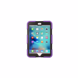 TECHGEAR G-SHOCK Case fits Apple iPad Mini 5 / 4 - Rugged Heavy Duty Armour Shock Proof Survival Protective Case with Stand - Kids Work Schoo - PURPLE