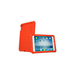 Bumper Case fits Apple iPad Mini 5 2019, iPad Mini 4, Rugged Light Weight Shockproof Soft Silicone Protective Easy Grip Case + Screen Protector - RED
