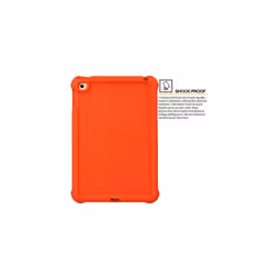 Bumper Case fits Apple iPad Mini 5 2019, iPad Mini 4, Rugged Light Weight Shockproof Soft Silicone Protective Easy Grip Case + Screen Protector - RED
