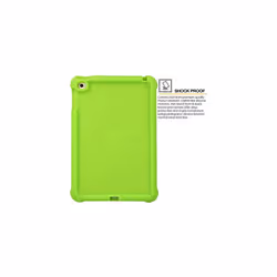 Bumper Case fits Apple iPad Mini 5 2019, iPad Mini 4, Rugged Light Weight Shockproof Soft Silicone Protective Easy Grip Case + Screen Protecto - GREEN