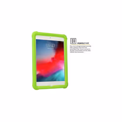 Bumper Case fits Apple iPad Mini 5 2019, iPad Mini 4, Rugged Light Weight Shockproof Soft Silicone Protective Easy Grip Case + Screen Protecto - GREEN