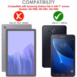 TECHGEAR Screen Protector for Samsung Galaxy Tab A 7.0 Inch (SM-T280, SM-T285) - Clear Screen Protector With Screen Cleaning Cloth & Application Card