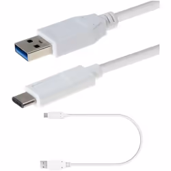 TECHGEAR (30 cm 1 ft) USB 3.1 Type C, Data Sync & Charging Cable Lead for LG G7 ThinQ, G6, G5, V30, V20, Q8, Q7 Others - USB- ...