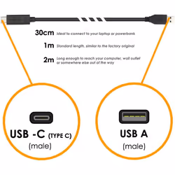 TECHGEAR (30 cm 1 ft) USB 3.1 Type C, Data Sync & Charging Cable Lead for LG G7 ThinQ, G6, G5, V30, V20, Q8, Q7 Others - USB-C 3.1 cable