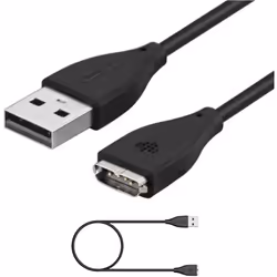 TECHGEAR Replacement USB Charger Cable for Fitbit Surge, USB Charging Power Cable Compatible with Fitbit Surge Smart Fitness Watch