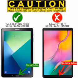 [Pack of 2] TECHGEAR Screen Protectors Compatible with Samsung Galaxy Tab A 10.1 2018 / 2016 (SM-T580 / SM-T581 / SM-T585) Clear Lcd Screen Protector