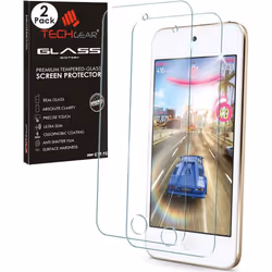 [2 Pack] TECHGEAR GLASS Edition Screen Protector for iPod Touch 7 6 5 - Genuine Tempered Glass Screen Protector for Apple iPo ...