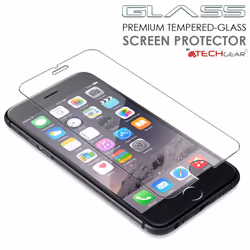 TECHGEAR Screen Protector for iPhone 8 Plus, iPhone 7 Plus - GLASS Edition Genuine Tempered Glass Screen Protector Guard Cover Compatible with...