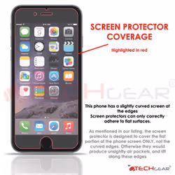 [2 Pack of] TECHGEAR GLASS Edition for iPhone 8 Plus, iPhone 7 Plus (5.5 Inch) - Genuine Tempered Glass Screen Protector Guard Covers Compatible...