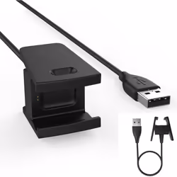 TECHGEAR Replacement USB Charger Cable for Fitbit Charge 2, USB Charging Power Cable Compatible with Fitbit Charge 2, Heart R ...