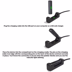 TECHGEAR Replacement USB Charger Cable for Fitbit Flex 2, USB Charging Power Cable Heart Rate & Fitness Activity Tracker, Smart Watch