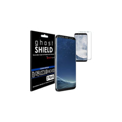 [2 Pack] TECHGEAR Screen Protectors to fit Samsung Galaxy S8, S9 [ghostSHIELD Edition] Genuine Reinforced Flexible TPU Screen Protector Guard Covers