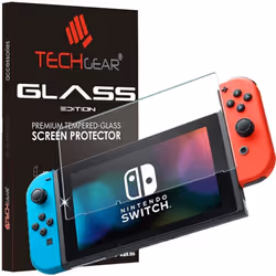 TECHGEAR GLASS Edition for Nintendo Switch, Genuine Tempered Glass Screen Protector  (NOT for Switch OLED)