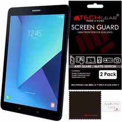 [Pack of 2] TECHGEAR ANTI GLARE Screen Protectors for Samsung Galaxy Tab S3 9.7 Inch (SM-T820 / SM-T825) - MATTE LCD Screen P ...
