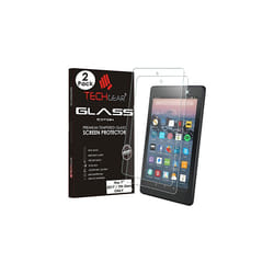 TECHGEAR [2 Pack] GLASS Edition Screen Protector for Previous Amazon Fire 7" Tablet (9th Generation / 2019 & 7th Gen / 2017) Genuine Tempered Glass