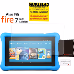 [2 Pack] TECHGEAR Anti Glare Screen Protectors for Previous Amazon Fire 7" & Fire Kids Edition 7" (9th Generation / 2019 & 7th Gen / 2017 )