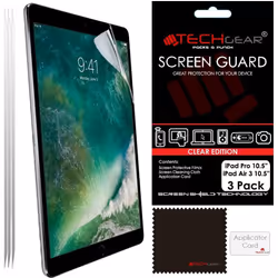 TECHGEAR [Pack of 3] Screen Protectors for iPad Air 10.5" (2019) iPad Pro 10.5" - Clear Screen Protector Guard Cover Compatib ...
