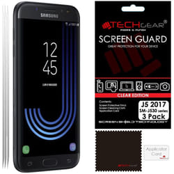 [3 Pack] TECHGEAR Screen Protectors for Galaxy J5 2017 (SM-J530 Series) - Ultra Clear Lcd Screen Protector s [Not for Older Galaxy J5 Models]