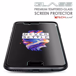 TECHGEAR Screen Protector fits OnePlus 5 - GLASS Edition Genuine Tempered Glass Screen Protector Compatible with OnePlus 5 [1+ 5]