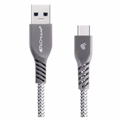 TECHGEAR STRONG High Durability Braided USB C Charging & Sync Cable (1m) Type C Compatible with Samsung Note 20 Ultra 10 9 S21 S20 FE S10 A12 A21s