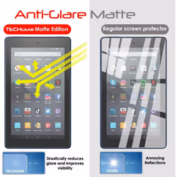 [Pack of 2] TECHGEAR Anti Glare Screen Protectors for Previous Amazon Fire HD 10 (9th / 7th Generation, 2019 / 2017) - Matte Screen Protector