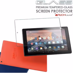 [2 Pack] TECHGEAR GLASS Edition fits PREVIOUS Amazon Fire HD 10 (9th & 7th Gen / 2019 & 2017) Genuine Tempered Glass Screen Protector