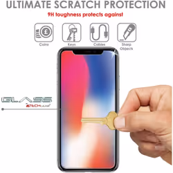 [2 Pack] TECHGEAR GLASS Edition for iPhone 11 Pro, iPhone XS, iPhone X - Genuine Tempered Glass Screen Protector
